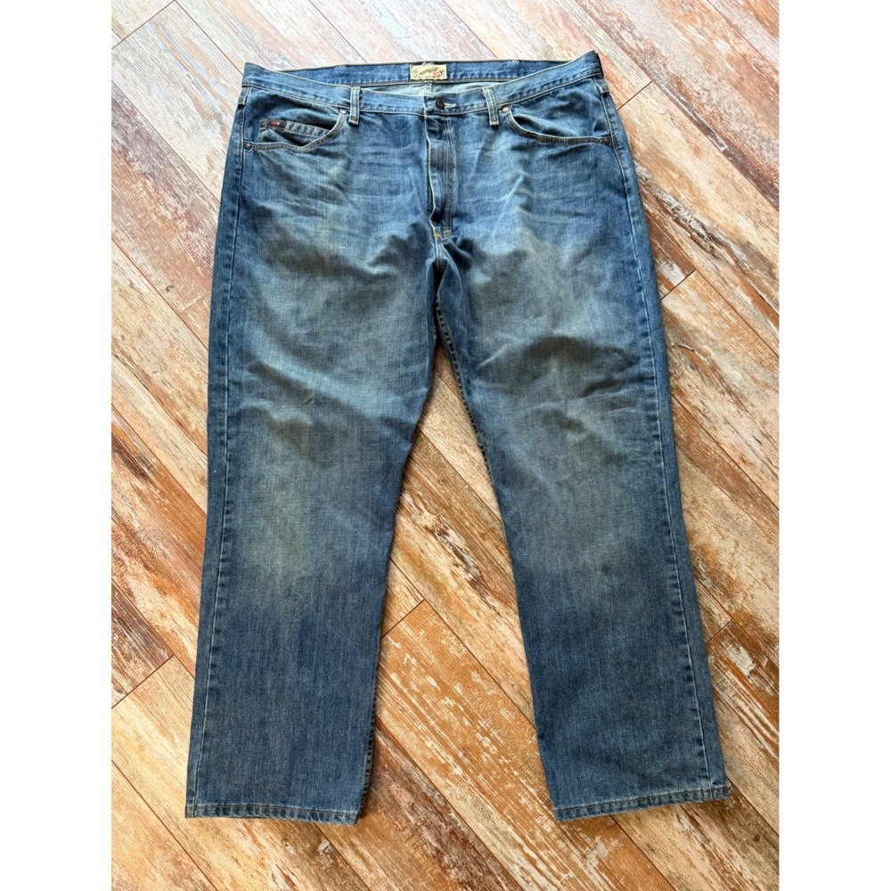Wrangler 20X Mens Jeans 42x32 Relaxed Bootcut Blue Denim Western Cowboy